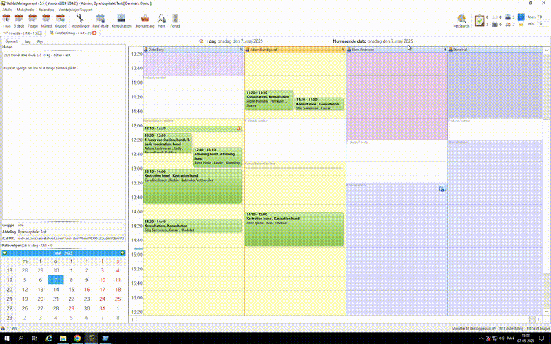 Kalender & Venteværelse demonstration